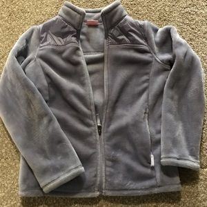 32 DEGREES Girls Mixed Media Fleece Jacket
